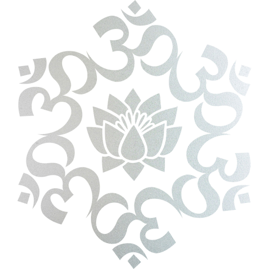 Frosted Window Glass Sticker - OM Mantra