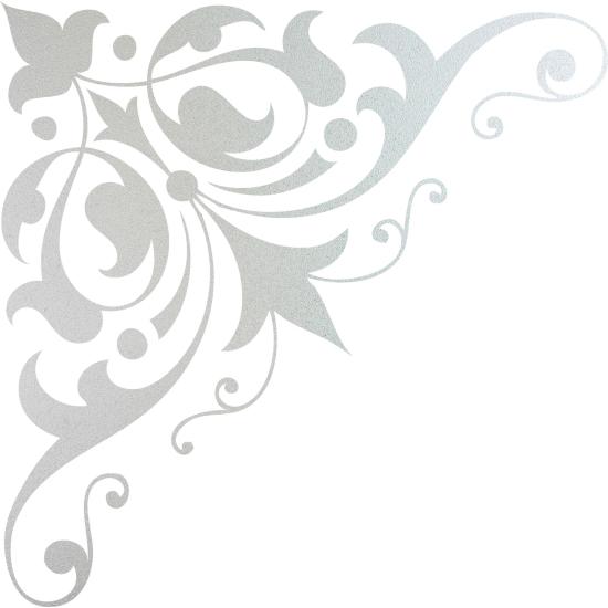 Frosted Window Glass Sticker - Ornament