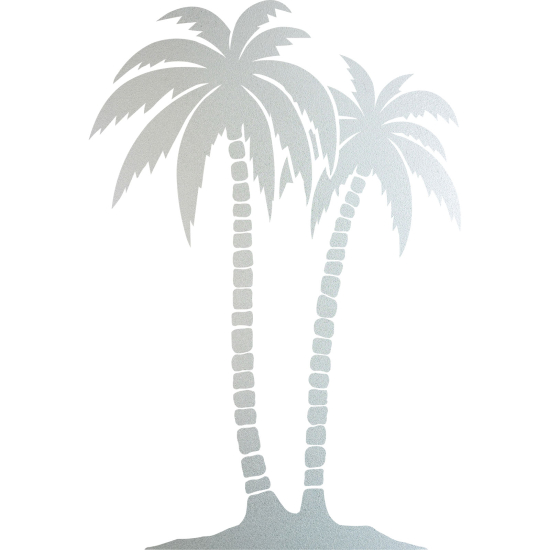 Frosted Window Glass Sticker - Palm trees