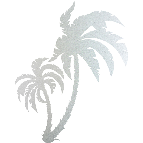 Frosted Window Glass Sticker - Palm trees