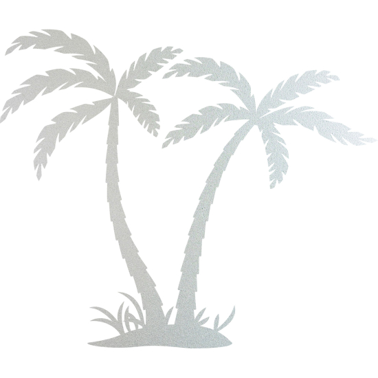 Frosted Window Glass Sticker - Palm trees