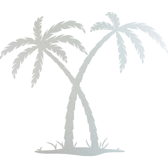 Frosted Window Glass Sticker - Palm trees