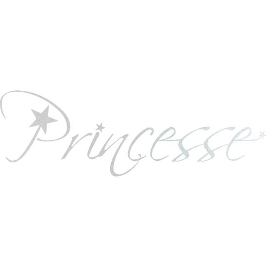 Frosted Window Glass Sticker - Princess