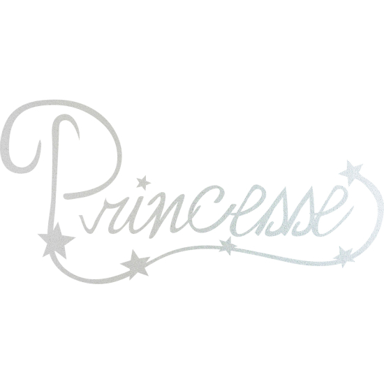 Frosted Window Glass Sticker - Princess