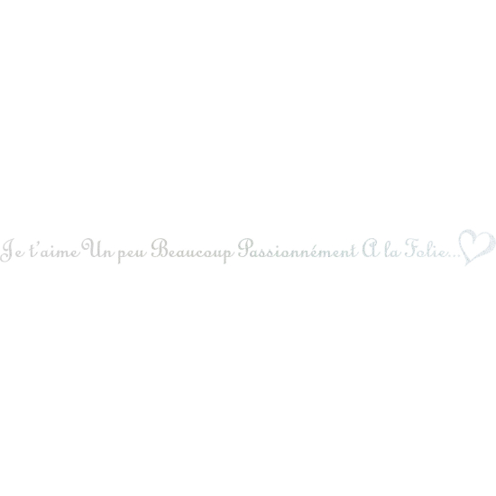 Frosted Window Glass Sticker - Quote I love you ...