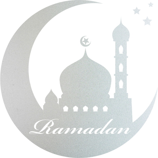 Frosted Window Glass Sticker - Ramadan