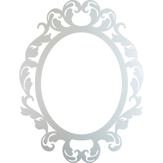 Frosted Window Glass Sticker - Round frame