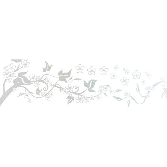 Frosted Window Glass Sticker - Sakura Branch