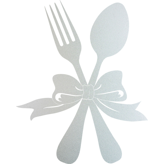 Frosted Window Glass Sticker - Set Ofchen Cutlery