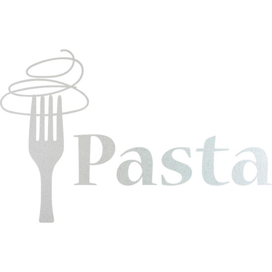 Frosted Window Glass Sticker - Set Ofchen Pasta