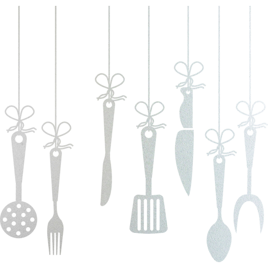 Frosted Window Glass Sticker - Set Ofchen utensils