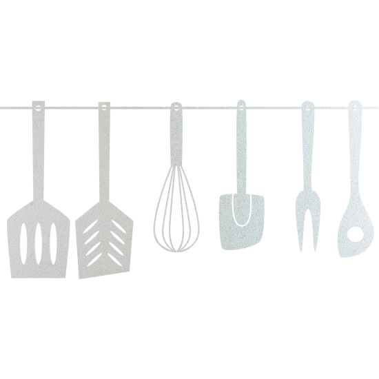 Frosted Window Glass Sticker - Set Ofchen utensils