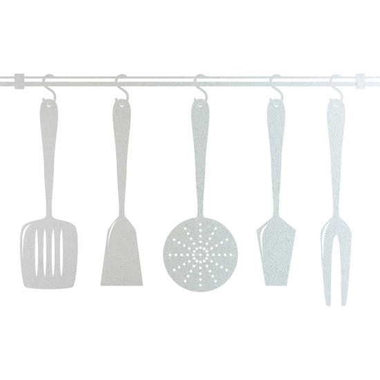 Frosted Window Glass Sticker - Set Ofchen utensils