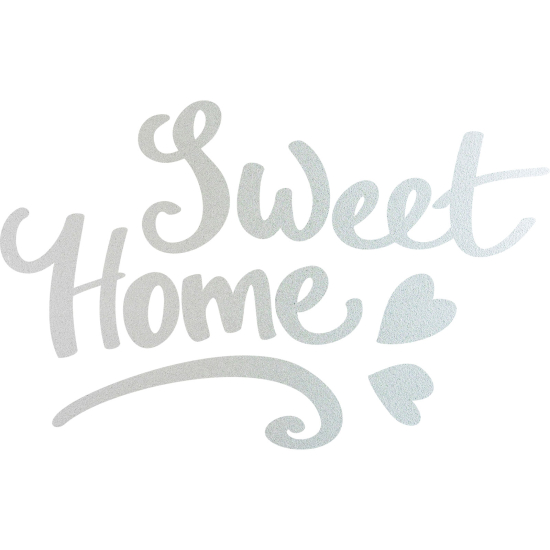 Frosted Window Glass Sticker - Sweet Home