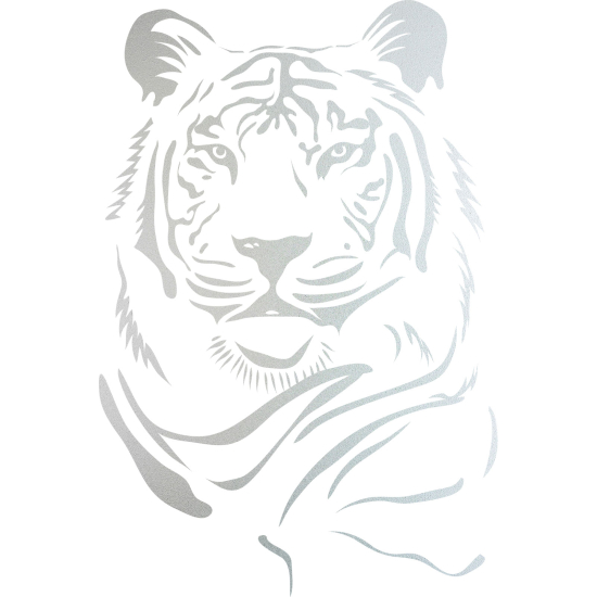 Frosted Window Glass Sticker - Tiger