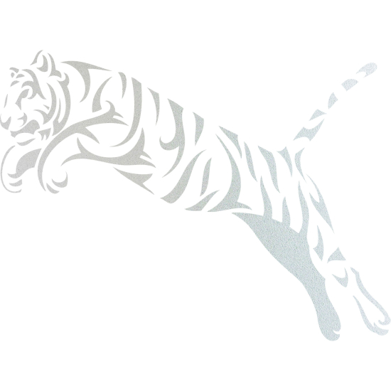 Frosted Window Glass Sticker - Tiger