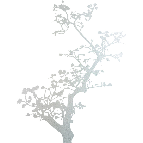 Frosted Window Glass Sticker - Tree