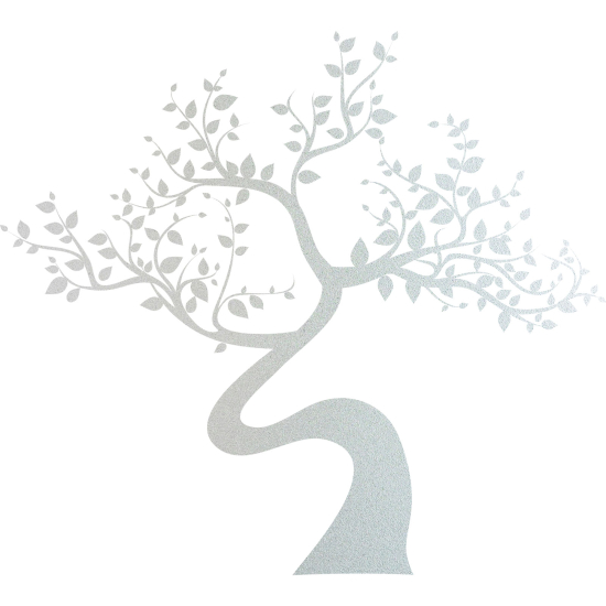 Frosted Window Glass Sticker - Tree