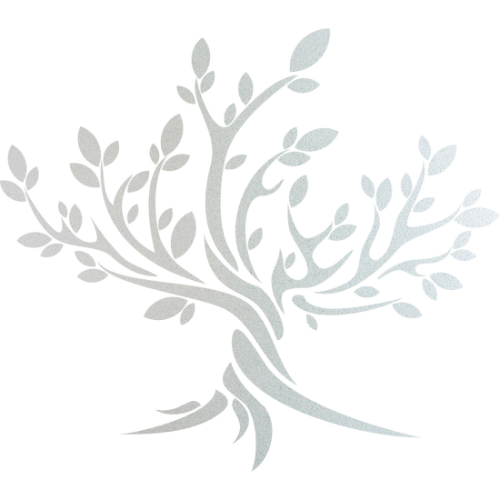 Frosted Window Glass Sticker - Tree