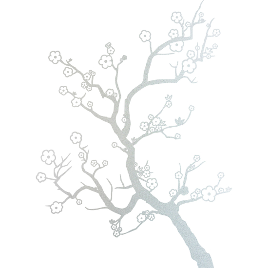 Frosted Window Glass Sticker - Tree