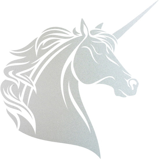 Frosted Window Glass Sticker - Unicorn