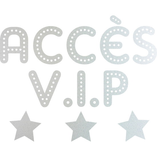 Frosted Window Glass Sticker - VIP Access