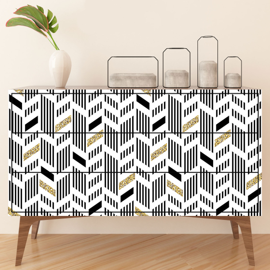 Furniture Sticker - Chevron pattern