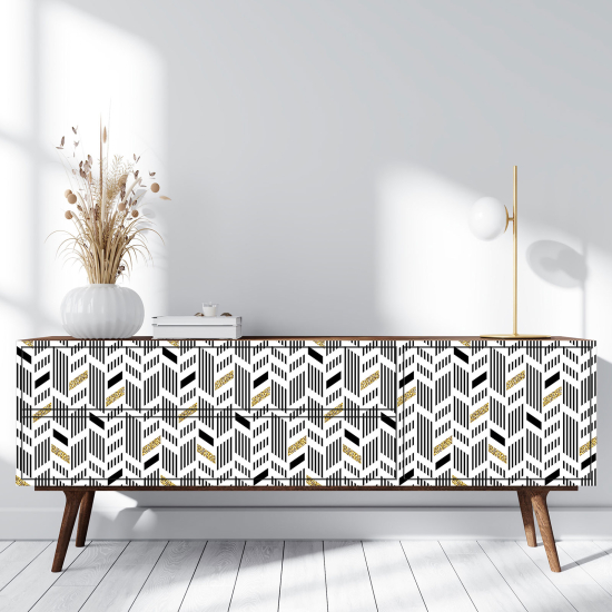 Furniture Sticker - Chevron Pattern