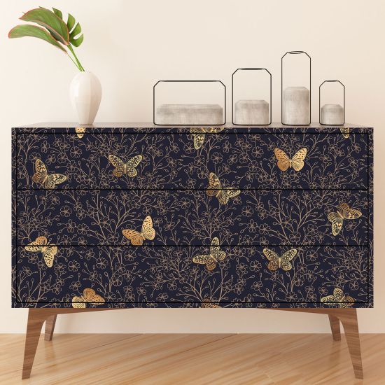 Furniture Sticker - Flowers Butterflies