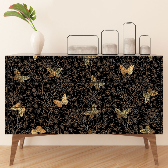 Furniture Sticker - Flowers Butterflies