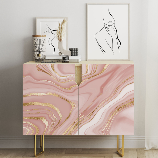 Furniture Sticker - Marbled Effect