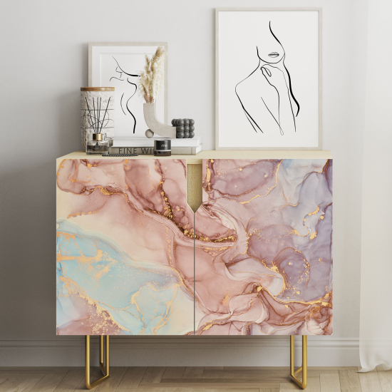 Furniture Sticker - Marbled Effect