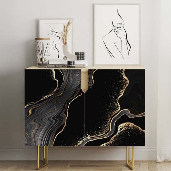 Furniture Sticker - Marbled Effect