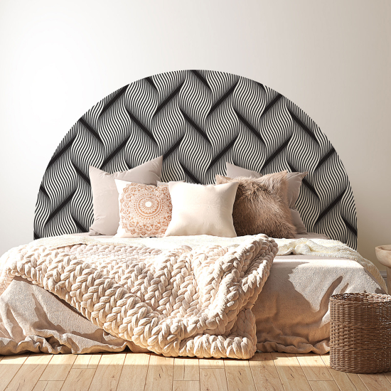 Headboard Wall Sticker - Braided pattern