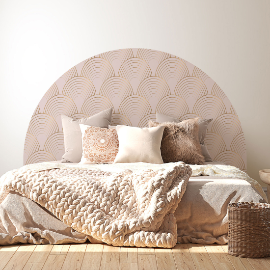 Headboard Wall Sticker - Elegant pattern