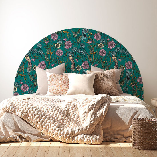 Headboard Wall Sticker - Flower birds