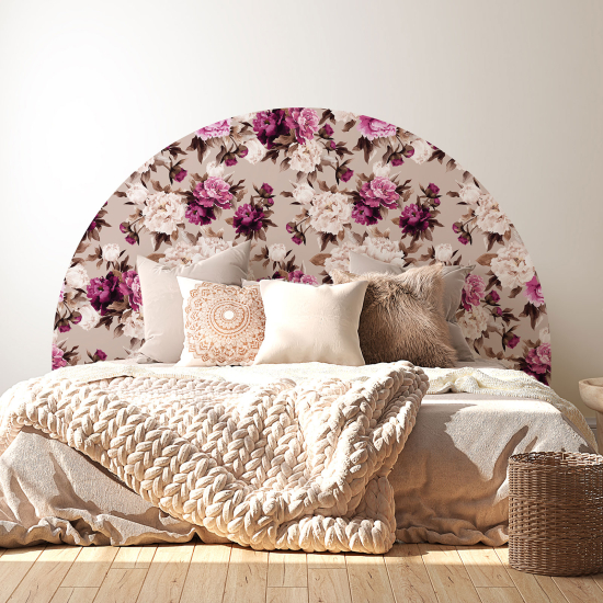 Headboard Wall Sticker - Flowers