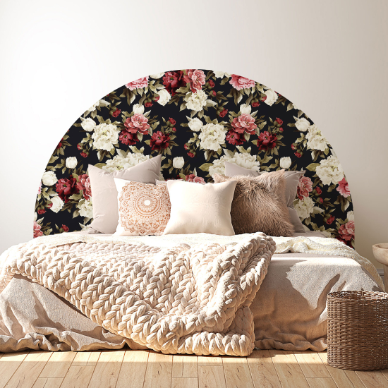 Headboard Wall Sticker - Flowers