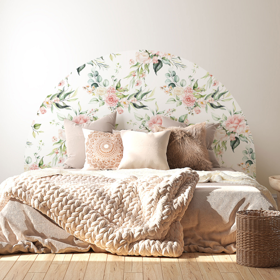 Headboard Wall Sticker - Flowers