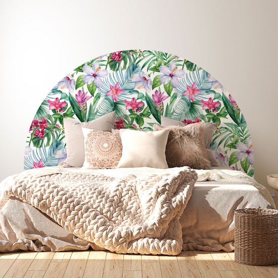 Headboard Wall Sticker - Flowers