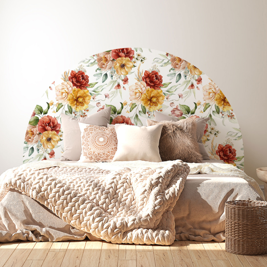 Headboard Wall Sticker - Flowers