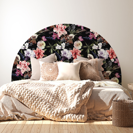 Headboard Wall Sticker - Flowers