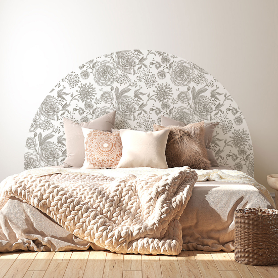 Headboard Wall Sticker - Flowers