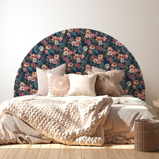 Headboard Wall Sticker - Flowers