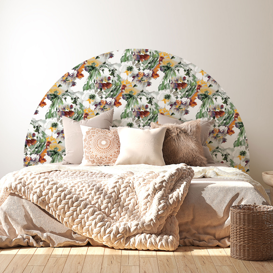 Headboard Wall Sticker - Flowers