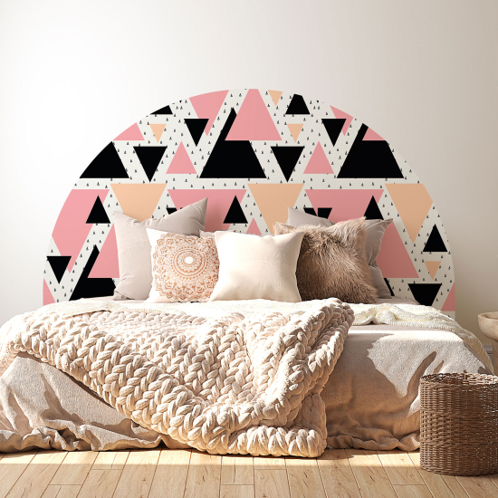 Headboard Wall Sticker - Geometric pattern