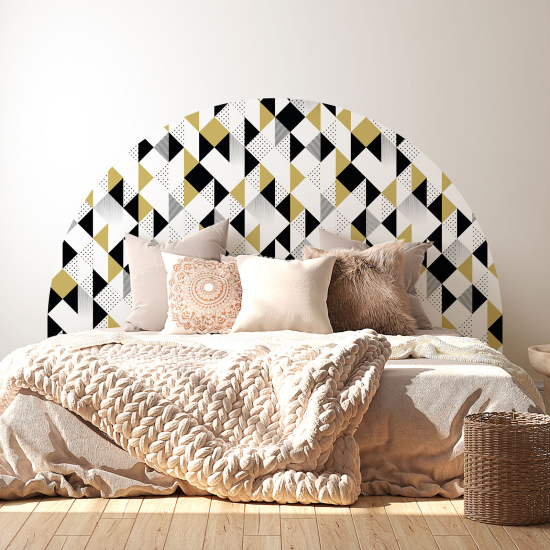 Headboard Wall Sticker - Geometric pattern