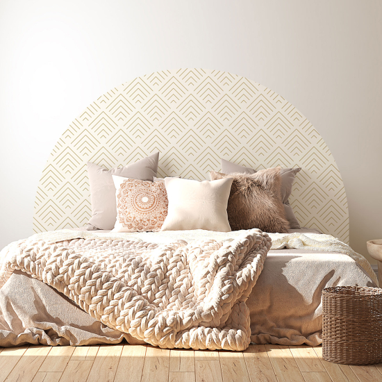 Headboard Wall Sticker - Geometric pattern