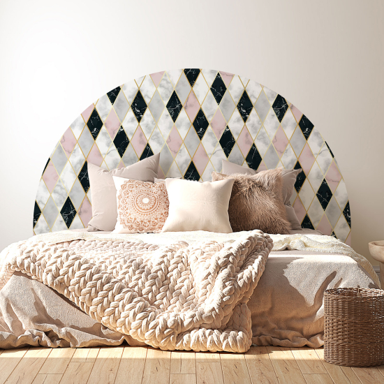 Headboard Wall Sticker - Geometric pattern