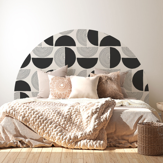 Headboard Wall Sticker - Geometric pattern